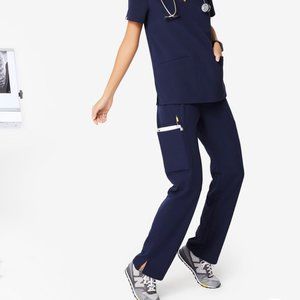 FIGS Navy Kade Cargo Scrub Pants